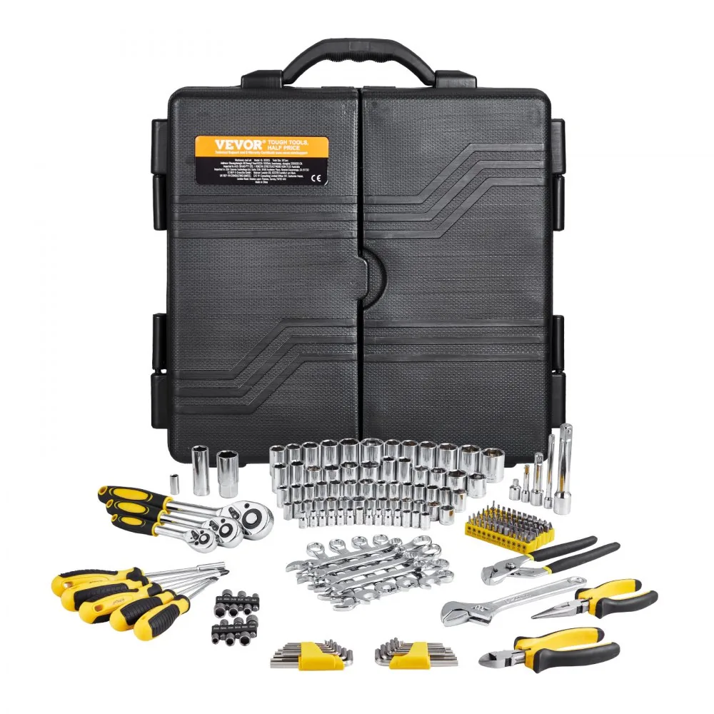 VEVOR 207-Piece Mechanics Tool Set 207 Pcs 1/4", 3/8", 1/2" product image 9