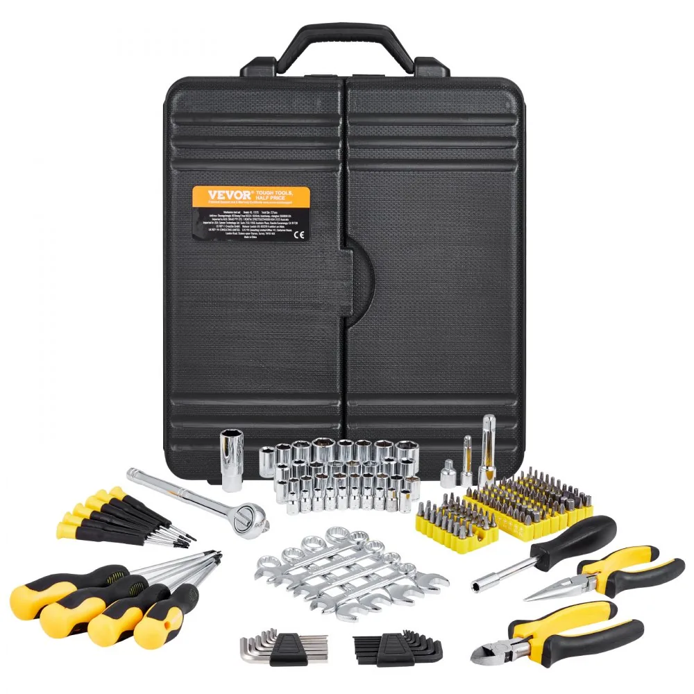 VEVOR 221-Piece Mechanics Tool Set 221 Pcs 1/4", 3/8" product image 9