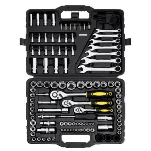 VEVOR 121-Piece Mechanics Tool Set 121 Pcs 1/4", 3/8", 1/2" product image 1