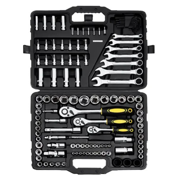 VEVOR 121-Piece Mechanics Tool Set 121 Pcs 1/4", 3/8", 1/2" product image 1