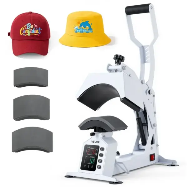 VEVOR Hat Heat Press Machine 4-in-1 White product image 1