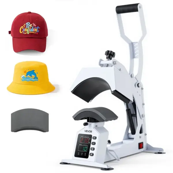 VEVOR Hat Heat Press Machine 2-in-1 White product image 1
