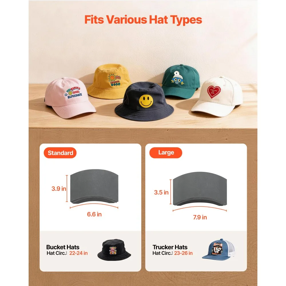 VEVOR Hat Heat Press Machine 2-in-1 White product image 3