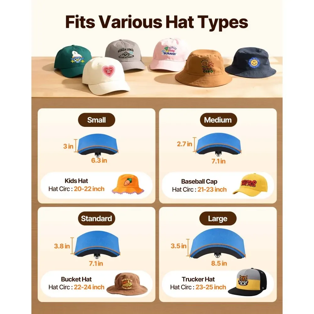 VEVOR Hat Heat Press 8.5*4inch 4-in-1 product image 3