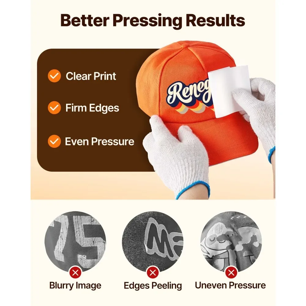VEVOR Hat Heat Press 8.5*4inch 4-in-1 product image 4