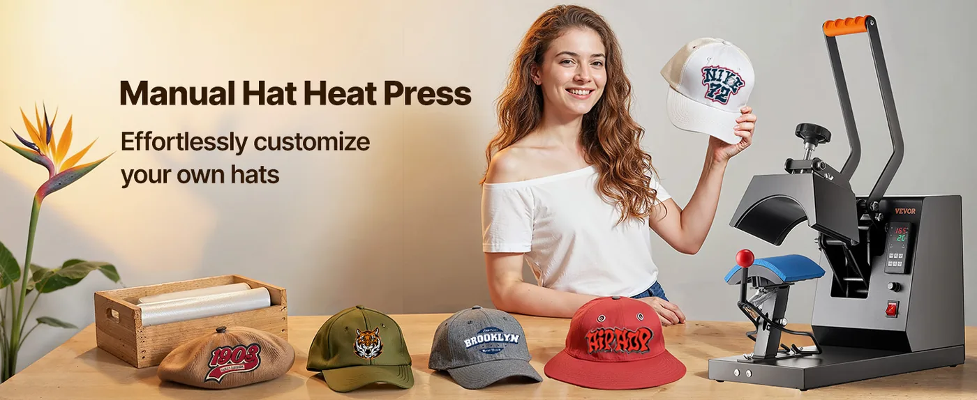 VEVOR Hat Heat Press 8.5*4inch 4-in-1 feature 1
