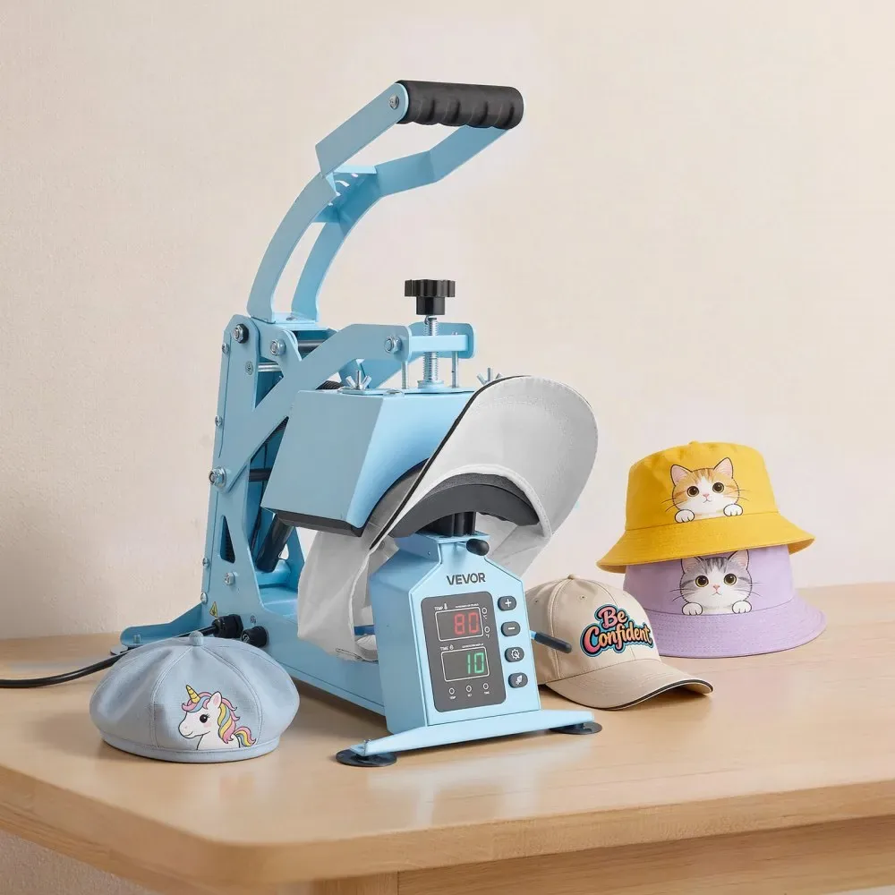 VEVOR Hat Heat Press Machine 4-in-1 Light Blue product image 8