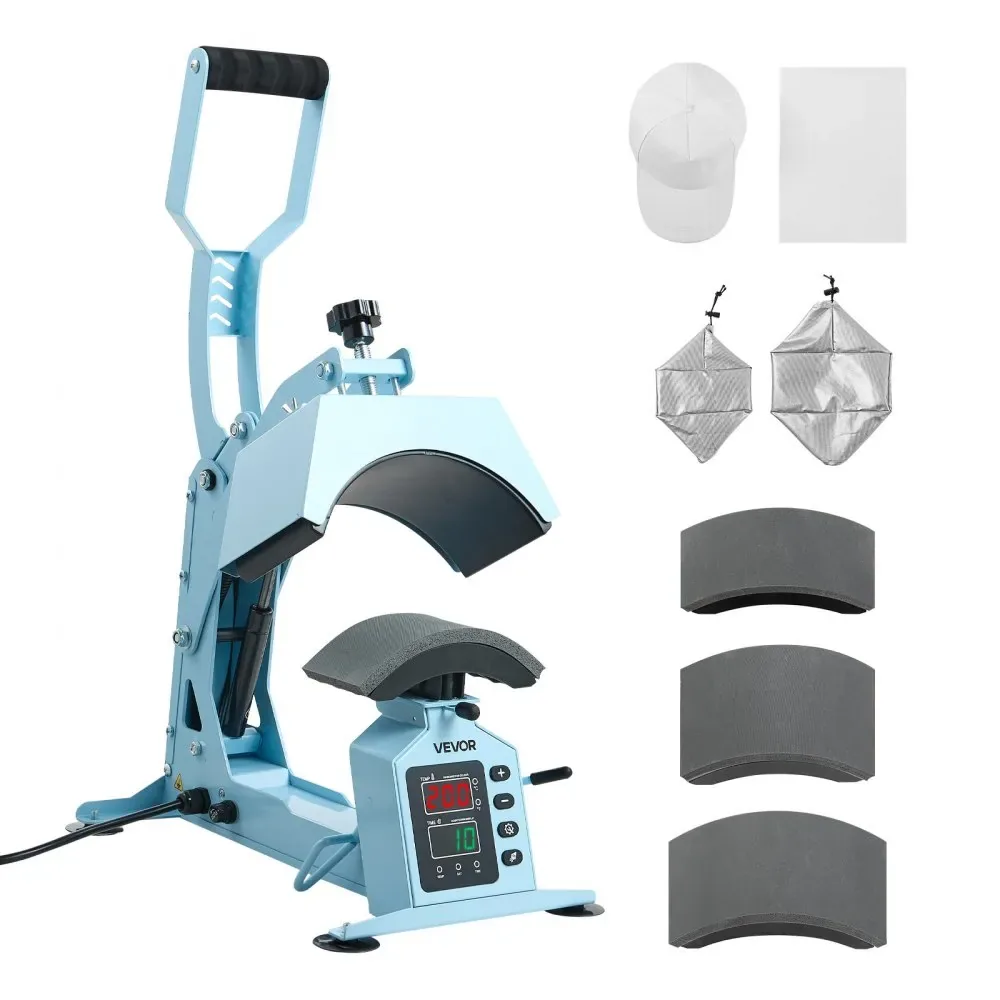 VEVOR Hat Heat Press Machine 4-in-1 Light Blue product image 9