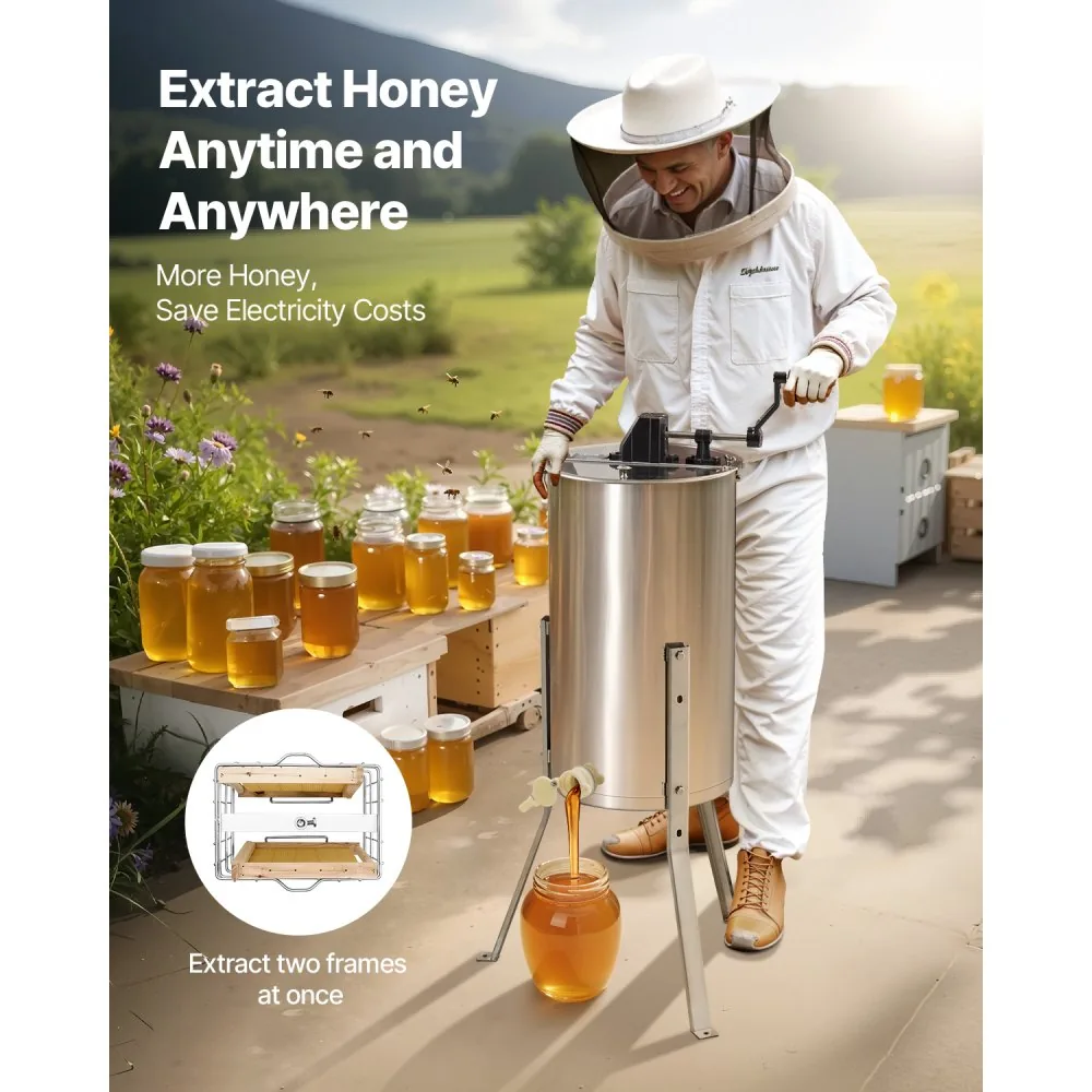 VEVOR Honey Extractor 2 Frame 13.4 inch product image 2