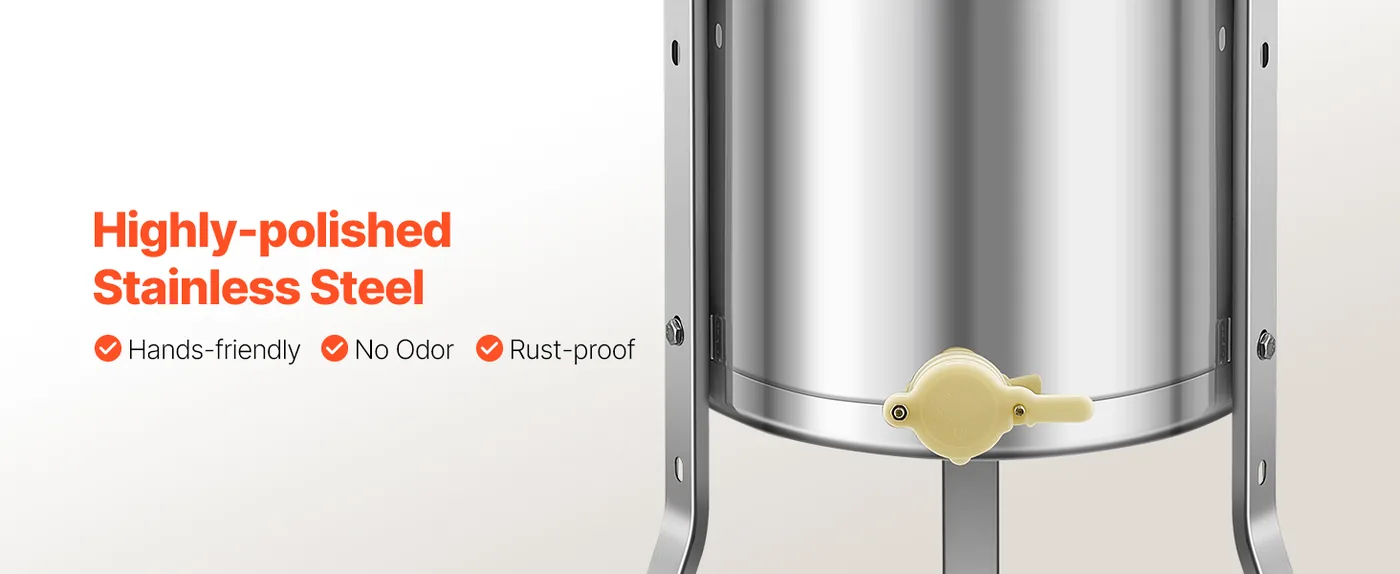 VEVOR Honey Extractor 2 Frame 13.4 inch feature 1