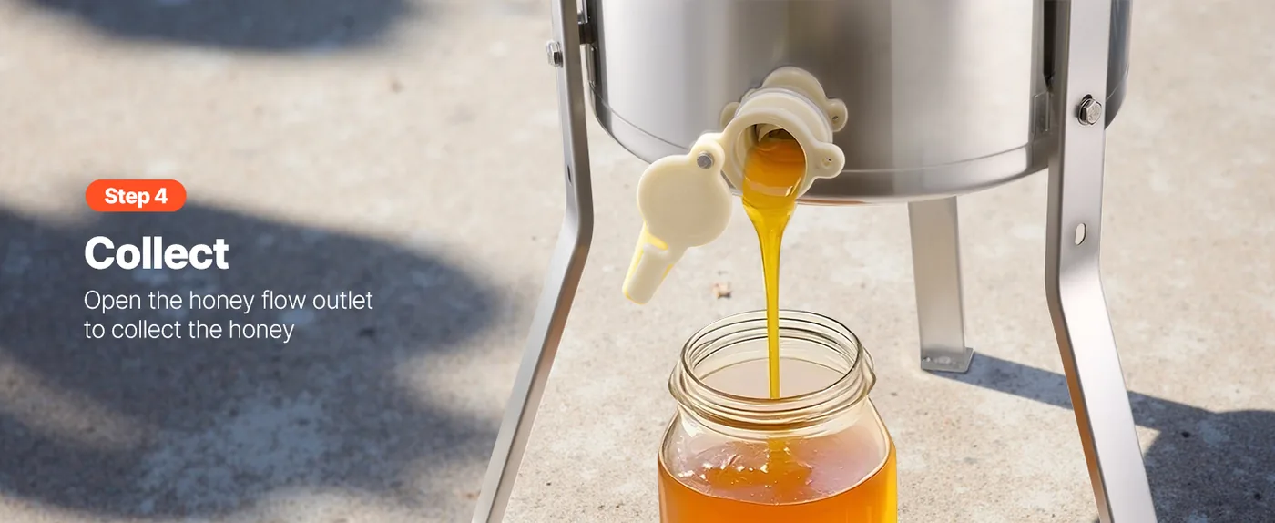 VEVOR Honey Extractor 2 Frame 13.4 inch feature 5