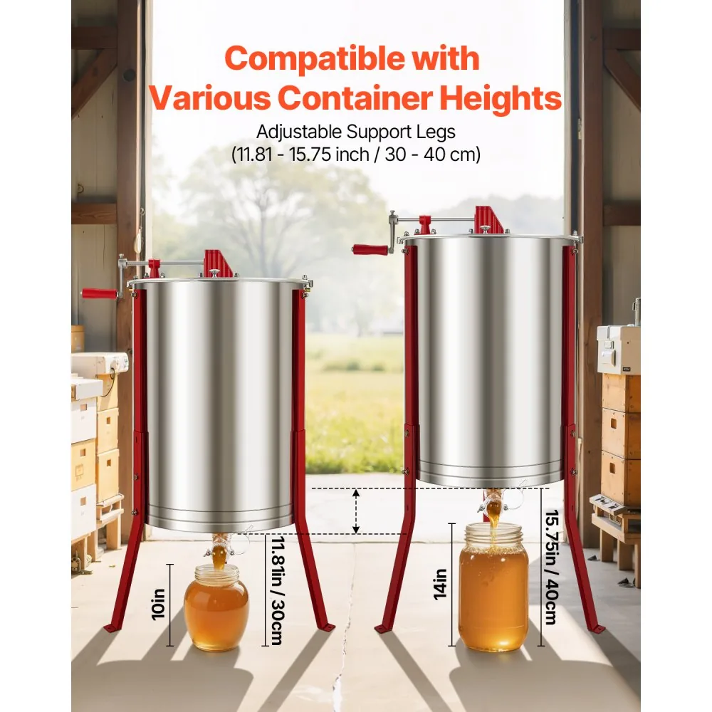 VEVOR Honey Extractor 6-Frame 18.5 inch product image 5