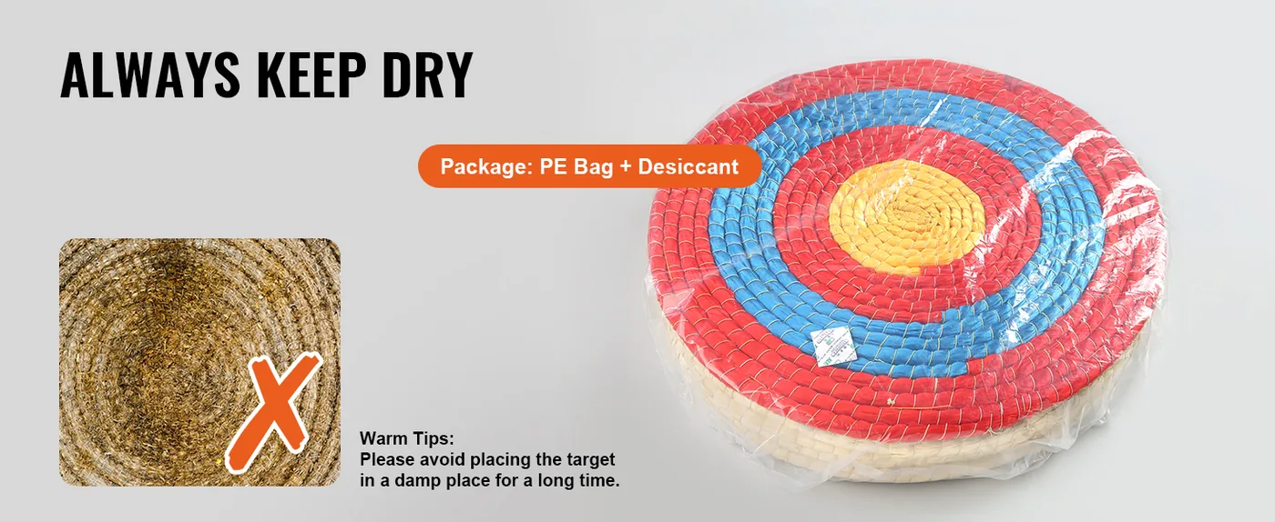 VEVOR Archery Target Straw Stalks 5 Layers - 20 x 20 x 4 inc feature 4