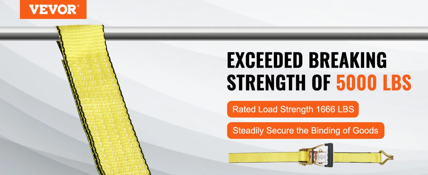 VEVOR Ratchet Tie Down Straps (4PK) 2" x 15' 4 Pcs-piece Set overview