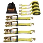 VEVOR Ratchet Tie Down Straps (4PK) 2" x 27' 4 Pcs-piece Set product image 1