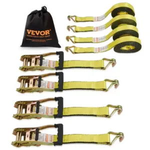 VEVOR Ratchet Tie Down Straps (4PK) 2" x 27' 4 Pcs-piece Set product image 1