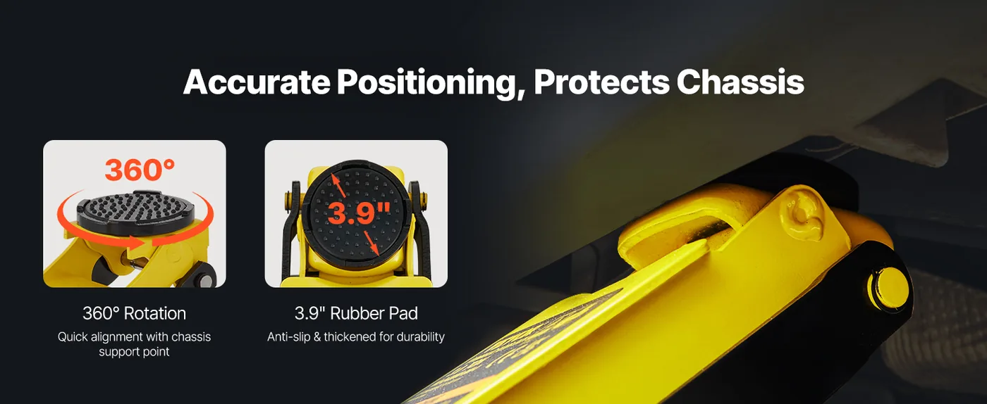 VEVOR Floor Jack 1.5 Ton Align the Chassis