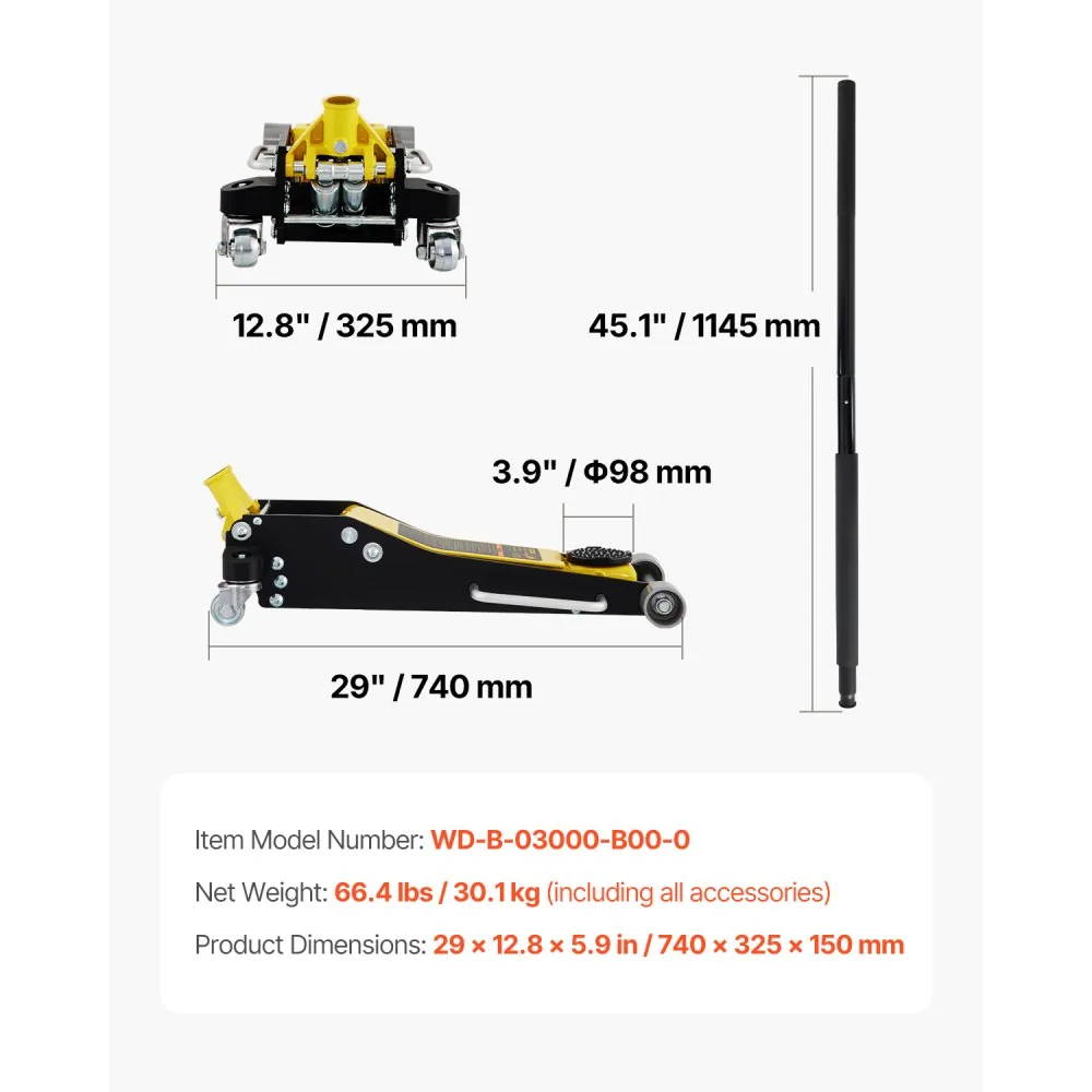 VEVOR Floor Jack 3 Ton product image 7