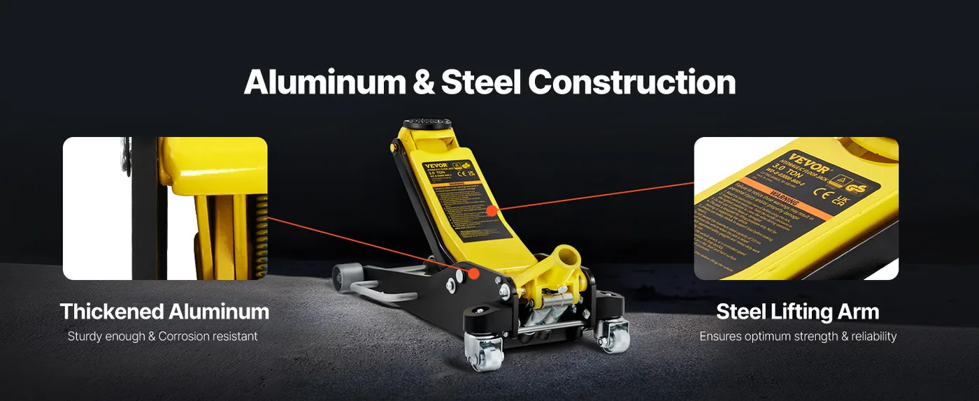 VEVOR Floor Jack 3 Ton Powerful Capacity