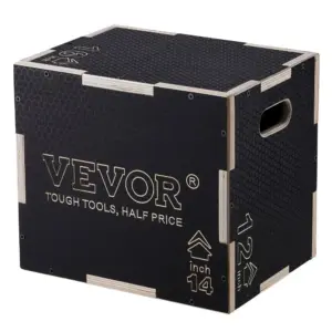 VEVOR 3 in 1 Plyometric Jump Box 16 x 14 x 12 inch Wooden Bo product image 1