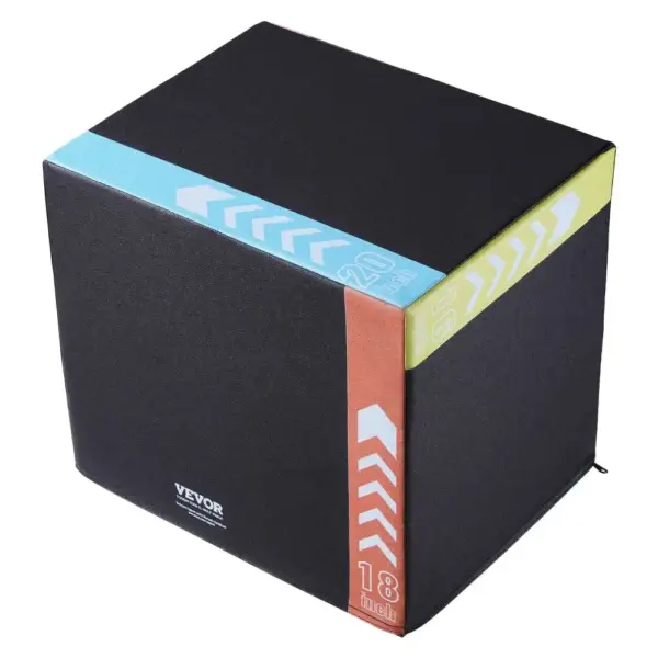 VEVOR 3 in 1 Plyometric Jump Box 20 x 18 x 16 inch Recycled product image 1