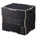 VEVOR 3 in 1 Plyometric Jump Box 20 x 18 x 16 inch Wooden Bo product image 1