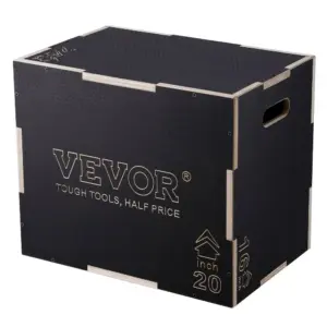 VEVOR 3 in 1 Plyometric Jump Box 24 x 20 x 16 inch Wooden Bo product image 1