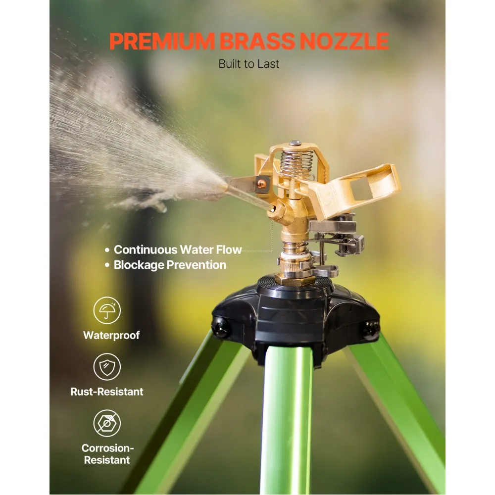 VEVOR Impact Sprinkler on Tripod Base 1 PC-37in-Green product image 6
