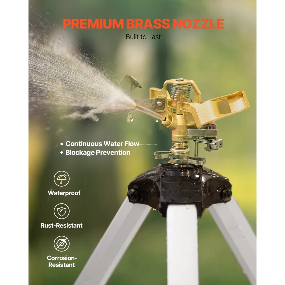 VEVOR Impact Sprinkler on Tripod Base 1 PC-50in-Grey product image 6