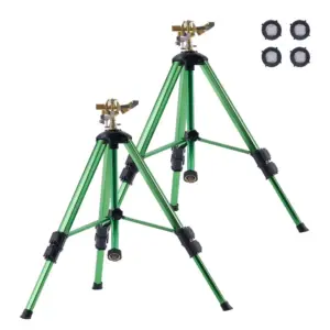 VEVOR Impact Sprinkler on Tripod Base 2 PCS-37in-Green product image 1