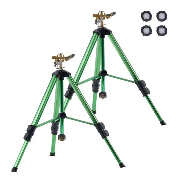 VEVOR Impact Sprinkler on Tripod Base 2 PCS-37in-Green product image 1