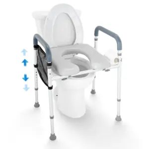 VEVOR Raised Toilet Seat 350 lbs Non-Adjustable Width Withou product image 1