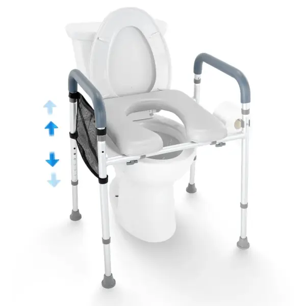 VEVOR Raised Toilet Seat 350 lbs Non-Adjustable Width Withou product image 1