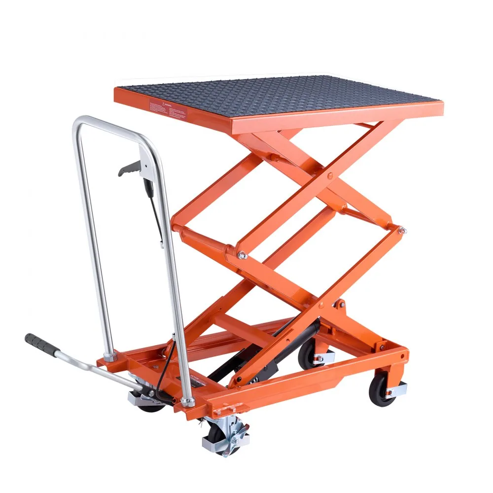 VEVOR Hydraulic Lift Table Orange Double Scissor 500 lbs product image 9
