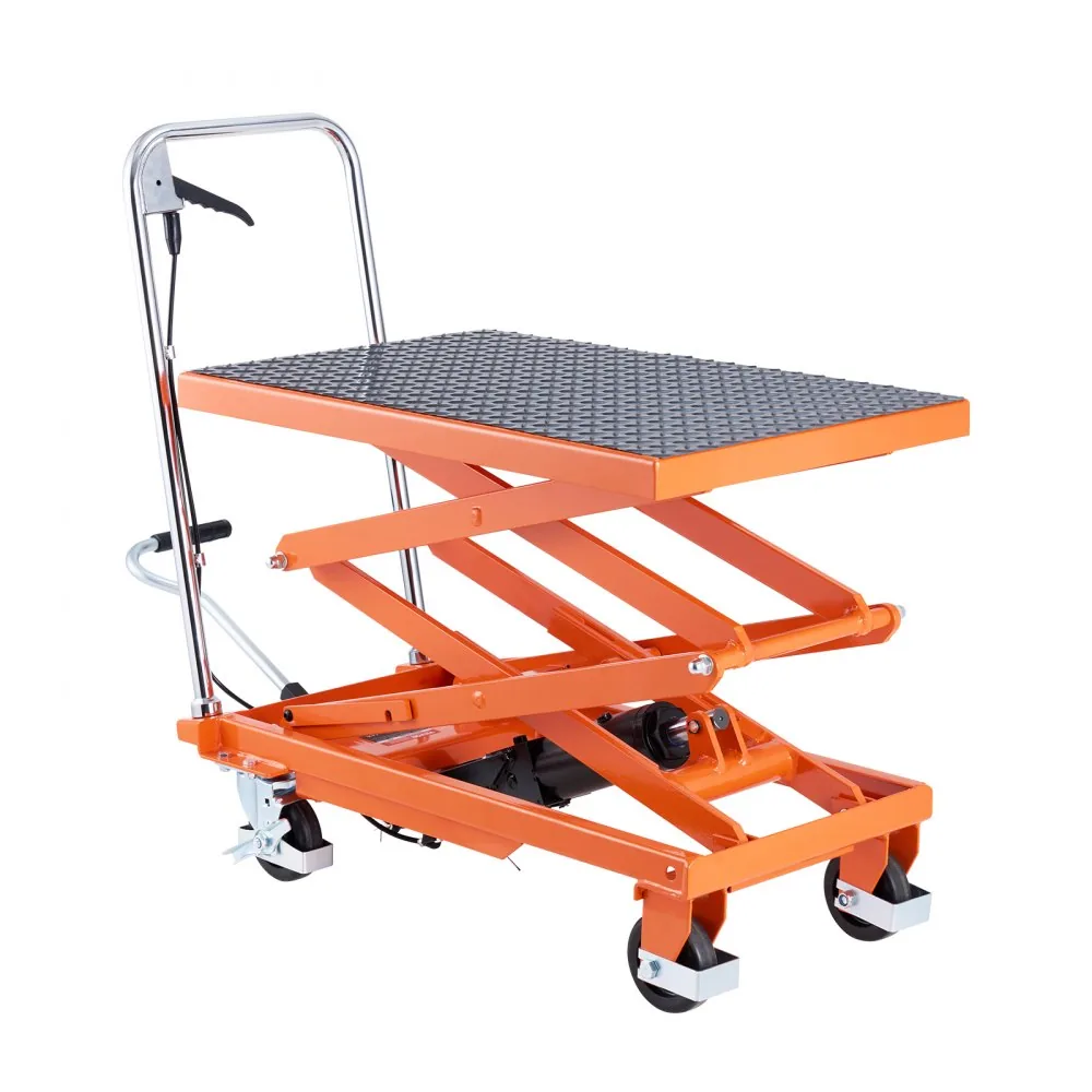 VEVOR Hydraulic Lift Table Orange Double Scissor 500 lbs product image 12