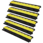 VEVOR 5 pack 2 channel cable protector ramp front view