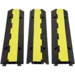 VEVOR 3 pack 2 channel cable protector ramp front view