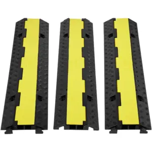 VEVOR 3 pack 2 channel cable protector ramp front view