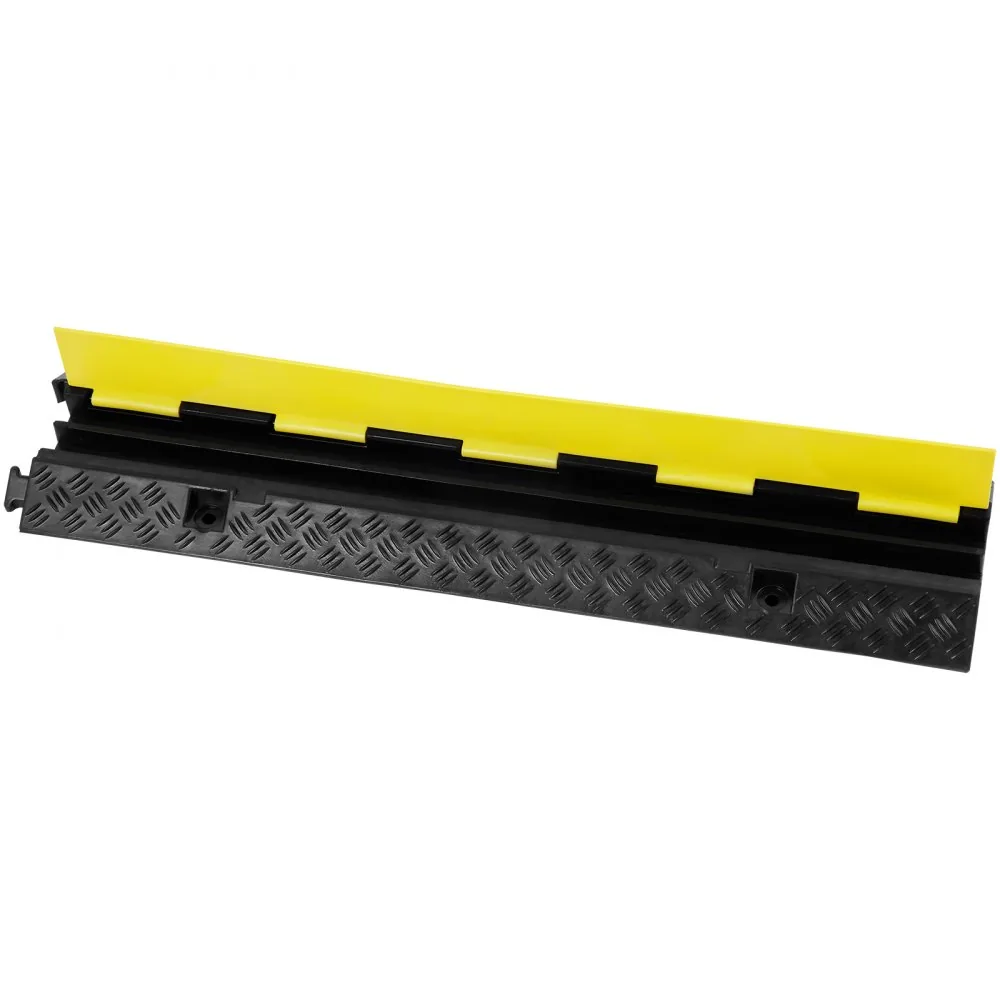 2 channel cable protector ramp protecting hoses at worksite