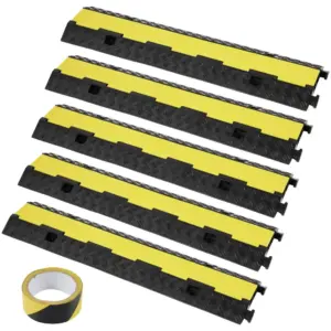 VEVOR 5 pack 2 channel cable protector ramp front view