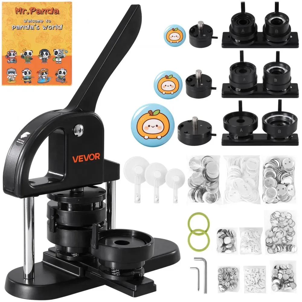 VEVOR Button Maker 1"&1.25"&2.25" Black 300 Pcs product image 9