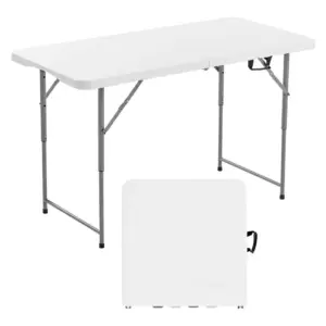VEVOR Folding Table 4 ft White product image 1