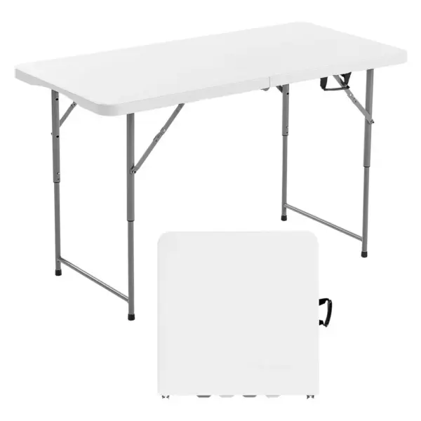 VEVOR Folding Table 4 ft White product image 1
