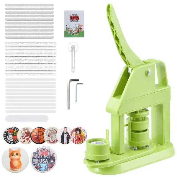 VEVOR Button Maker Machine 32mm Rotation 500pcs product image 1