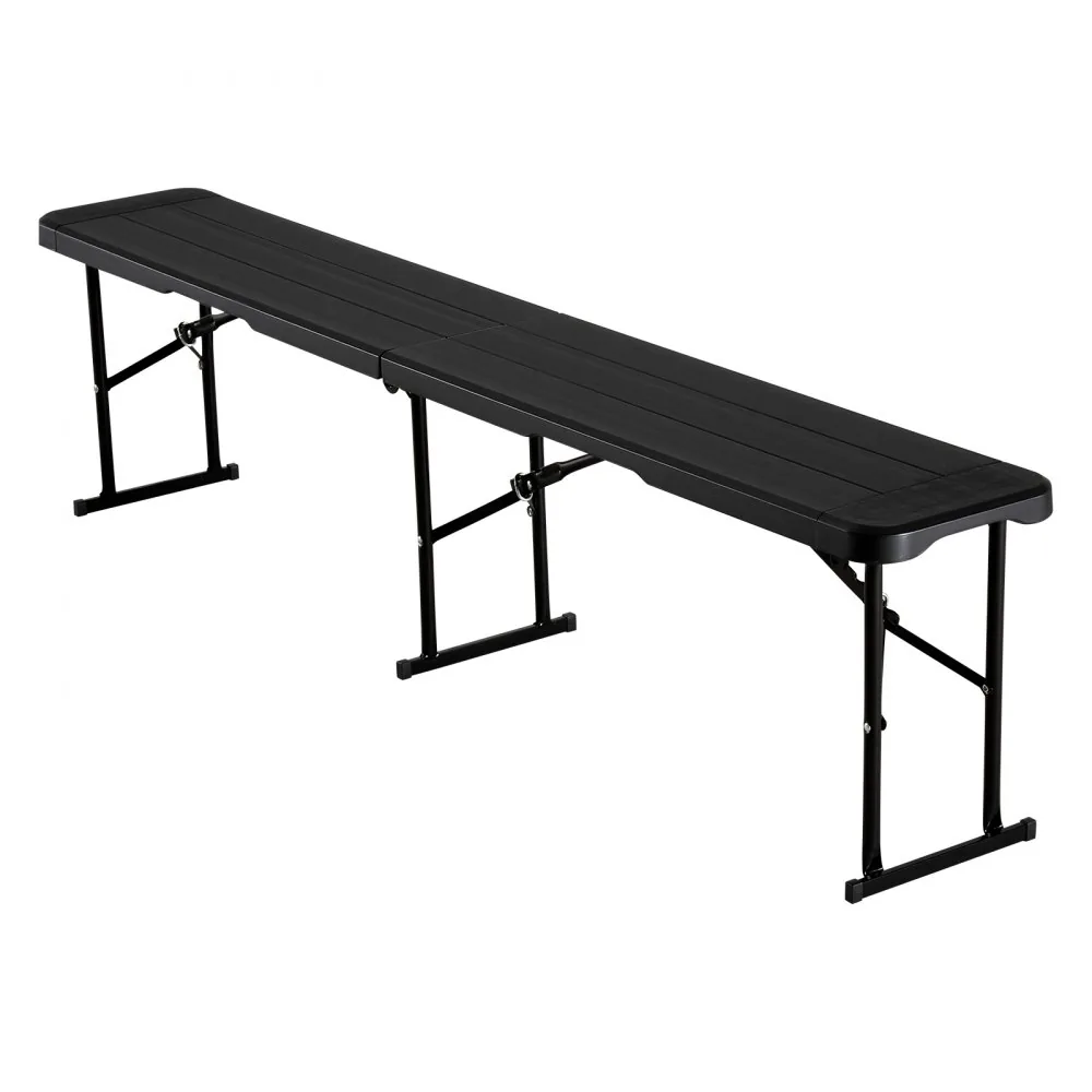 VEVOR Plastic Folding Bench Black 2 PCS product image 9