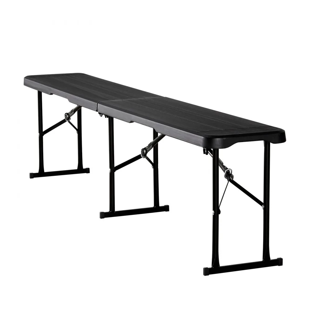 VEVOR Plastic Folding Bench Black 2 PCS product image 12