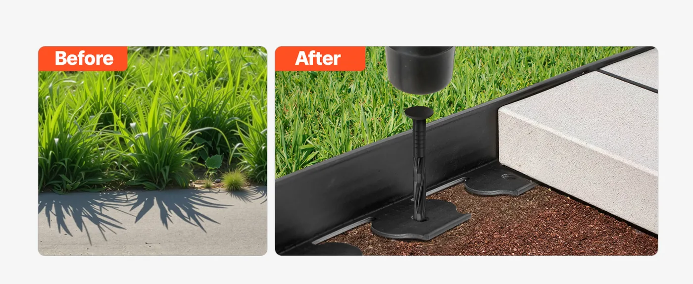 VEVOR Landscape Edging 2 inch x 20 ft Stay Organized