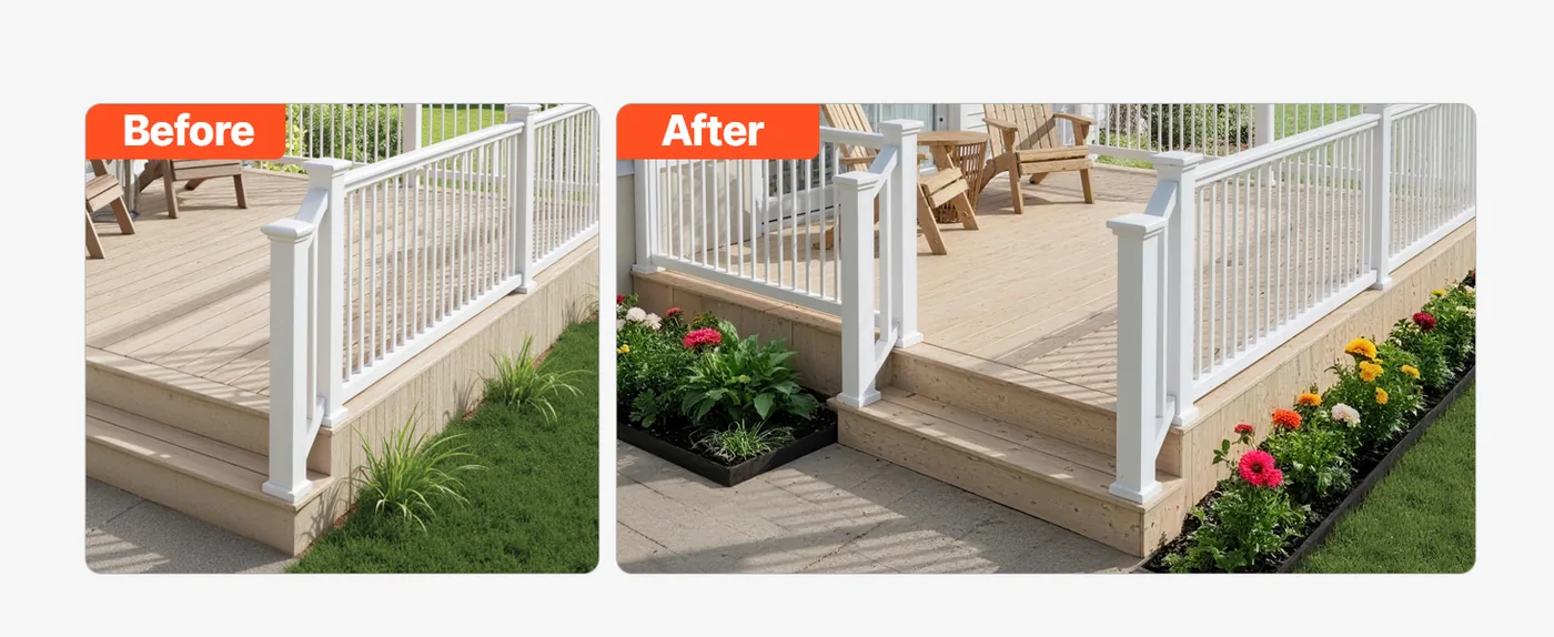 VEVOR Landscape Edging Border 1.6 inch x 6 ft 60 ft Stay Organized