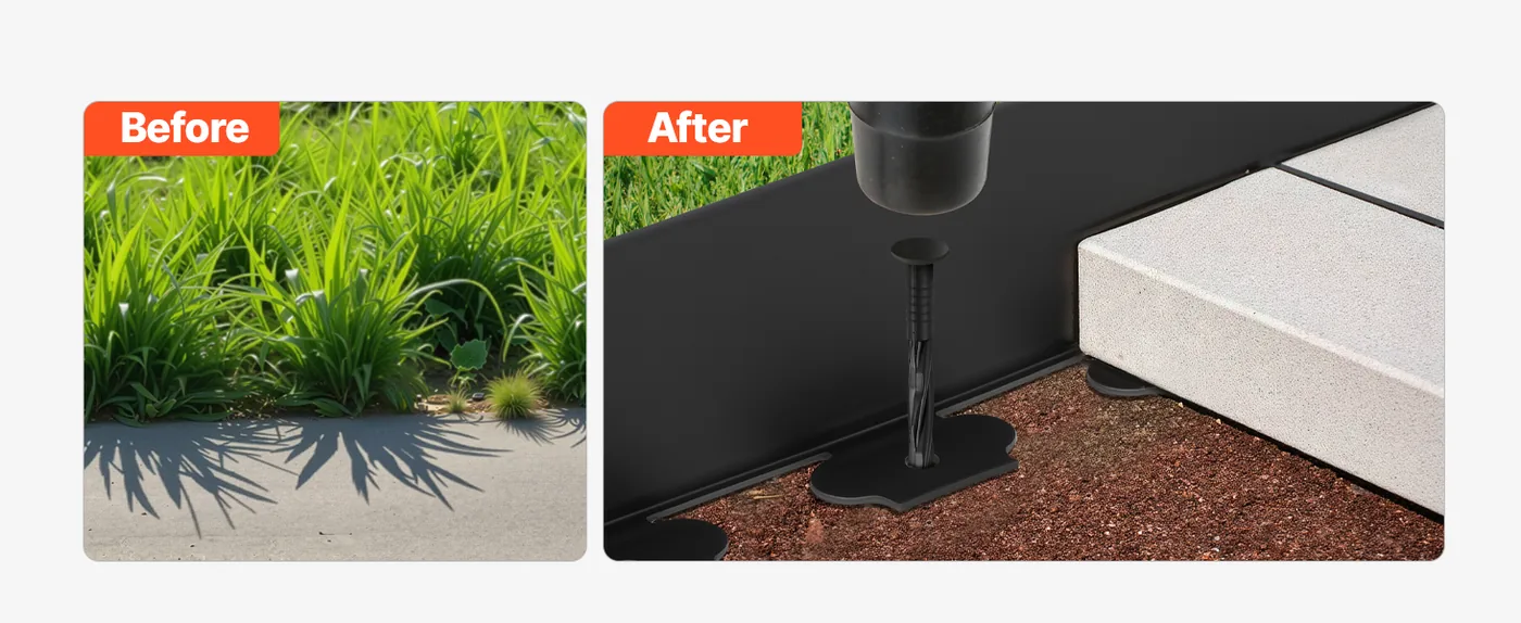 VEVOR Landscape Edging 4 inch x 66 ft Stay Organized