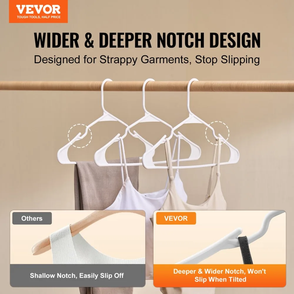 VEVOR Hangers White - Plastic product image 2